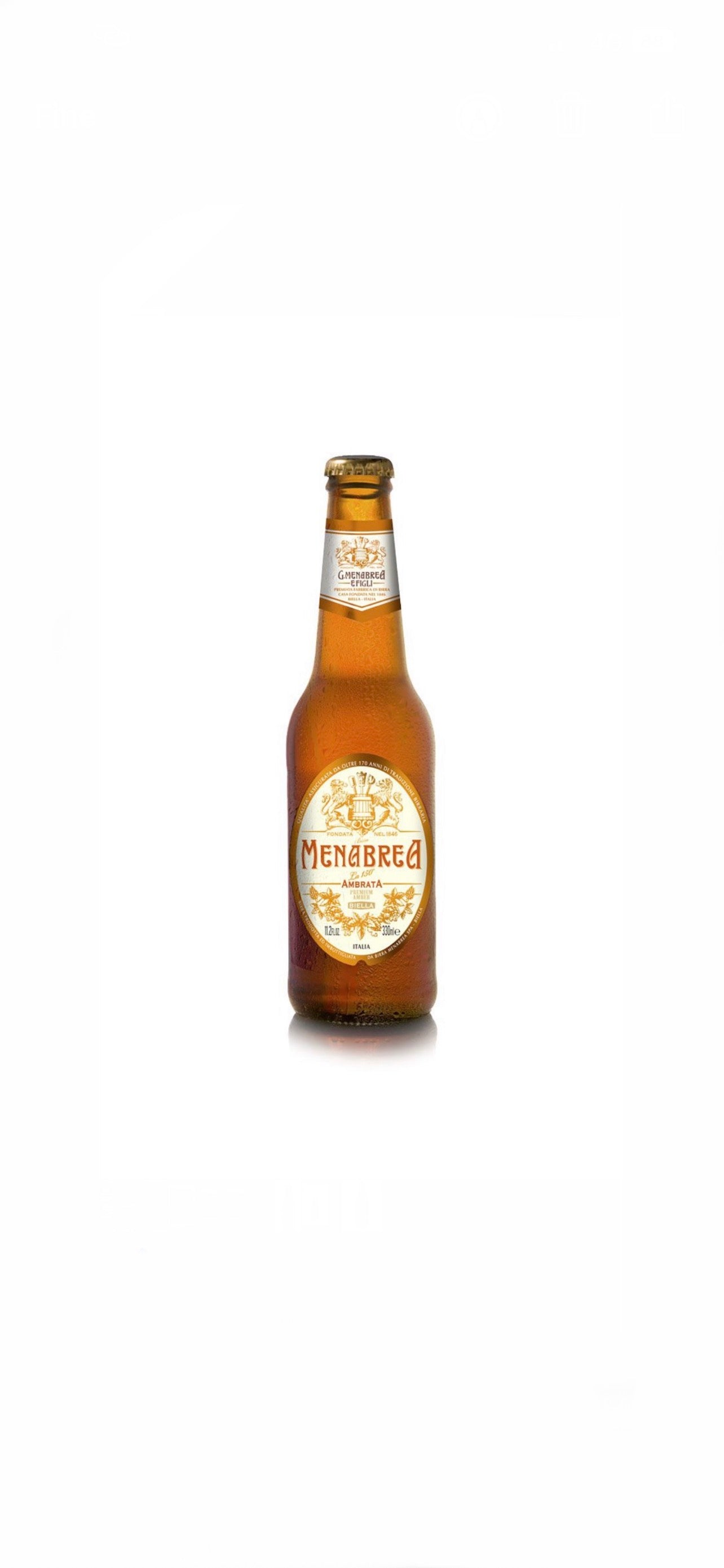 MENABREA AMBER BIERFLASCHE 33 CL