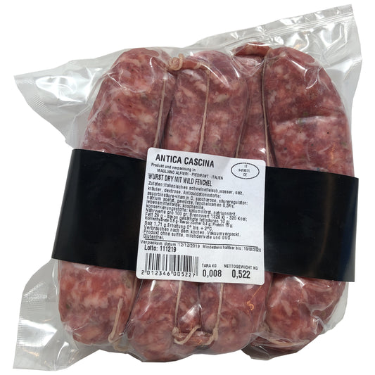 Salsiccia al Finocchio 1 kg - Salsiccia fresca BBQ - Antica Cascina