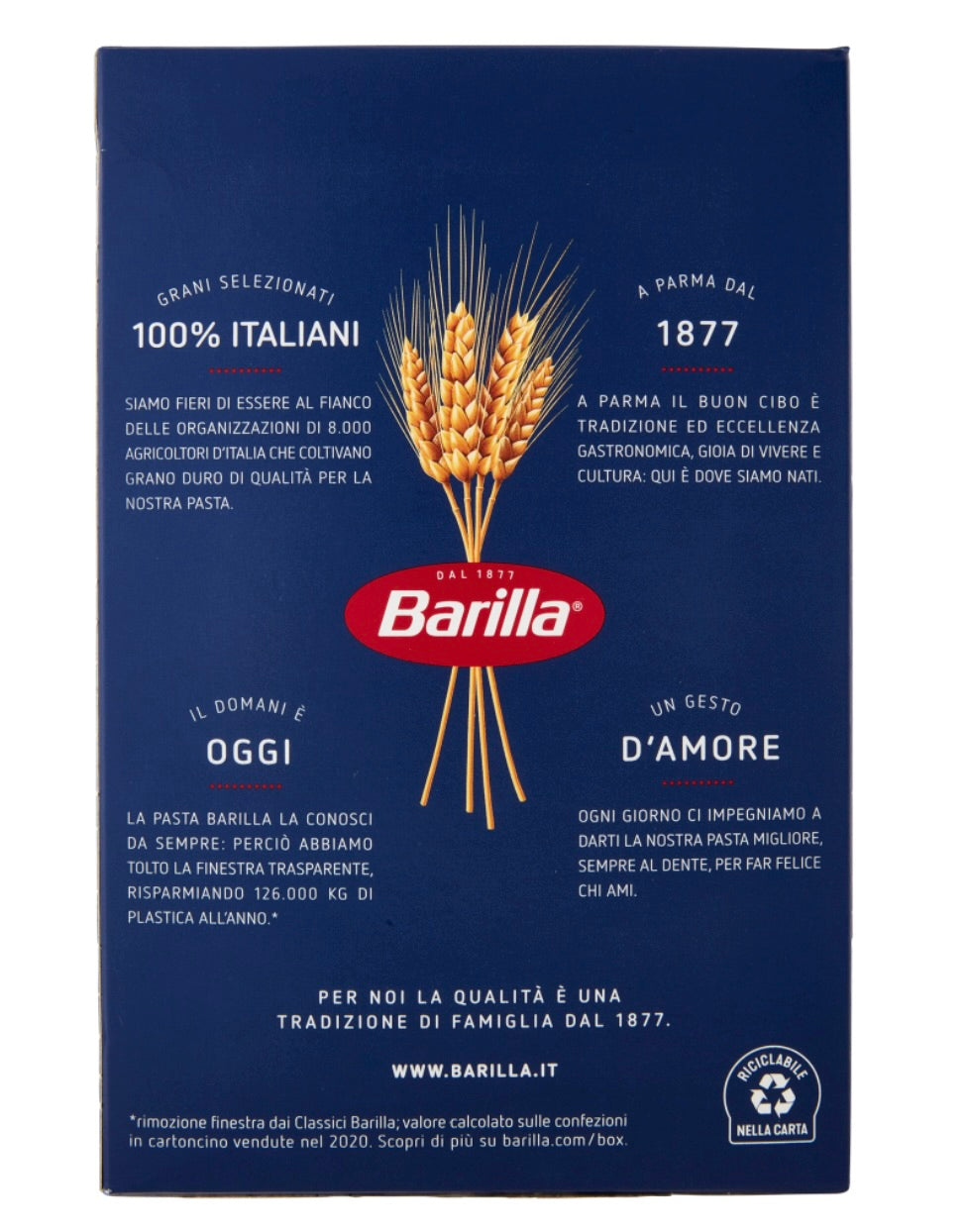 PASTA BARILLA RIGATONI GR. 500