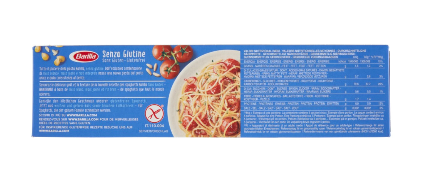 BARILLA PASTA GLUTENFREIE SPAGHETTI NR 5 GR. 400