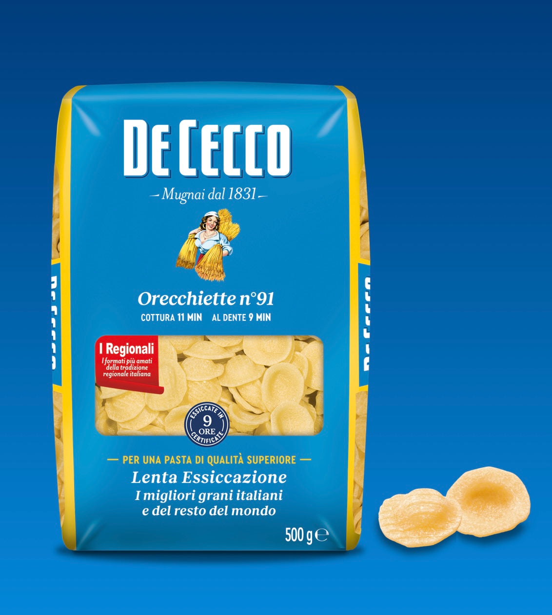 PASTA DE CECCO ORECCHIETTE N. 91 GR 500