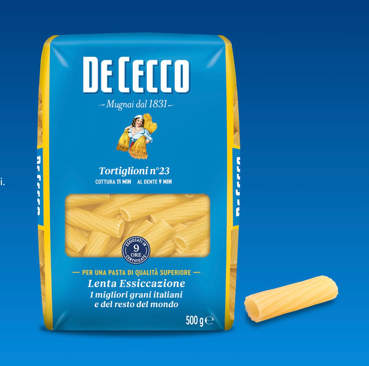 PASTA DE CECCO TORTIGLIONI N. 23 GR. 500