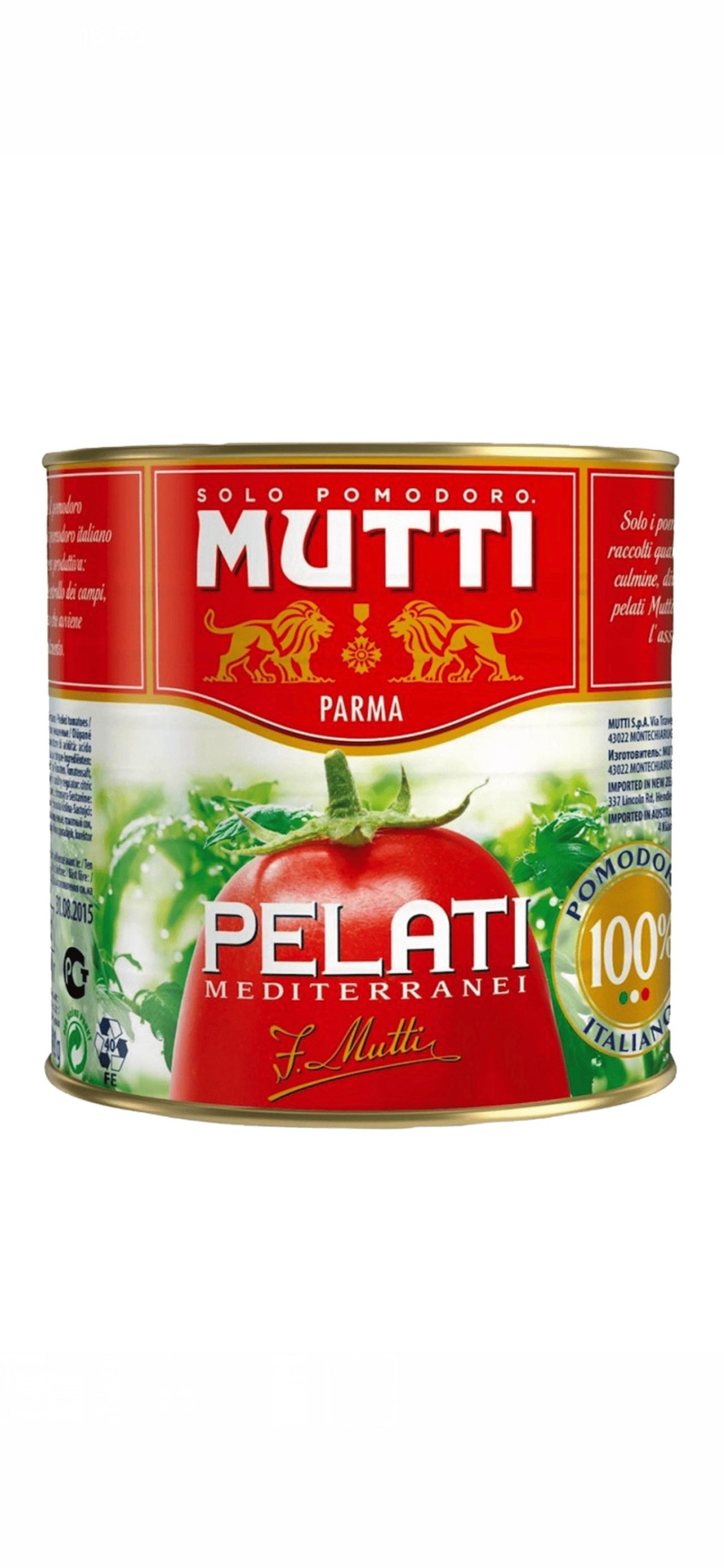 POMODORI PELATI KG. 2,5 MUTTI