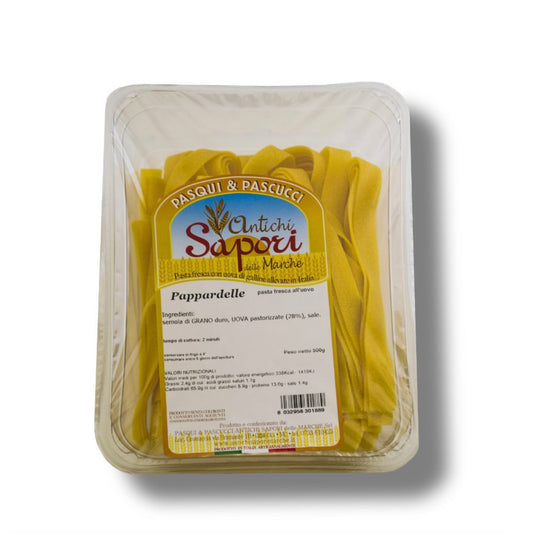 PAPPARDELLE ALL'UOVO FRESCHE GR. 500 Antichi Sapori