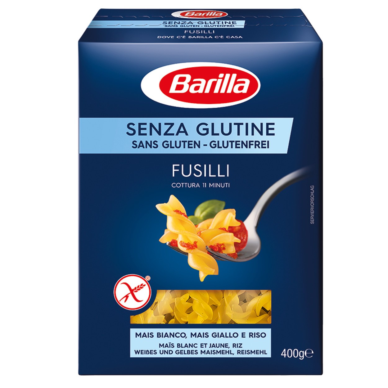 PASTA BARILLA SENZA GLUTINE FUSILLI GR. 400