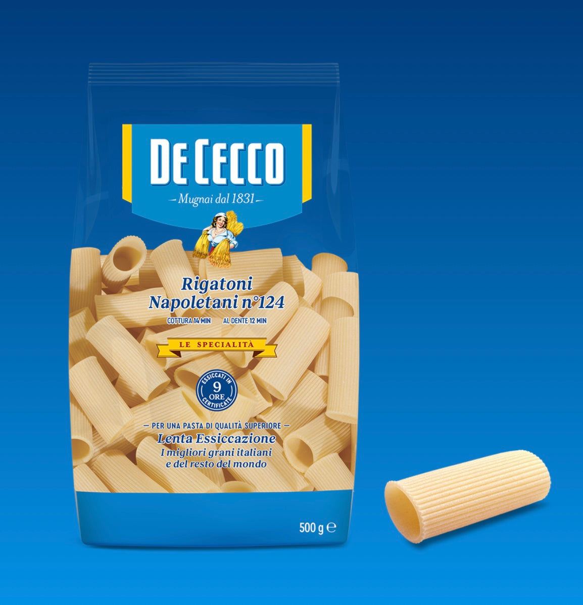 PASTA DE CECCO RIGATONI NAPOLETANI GR. 500