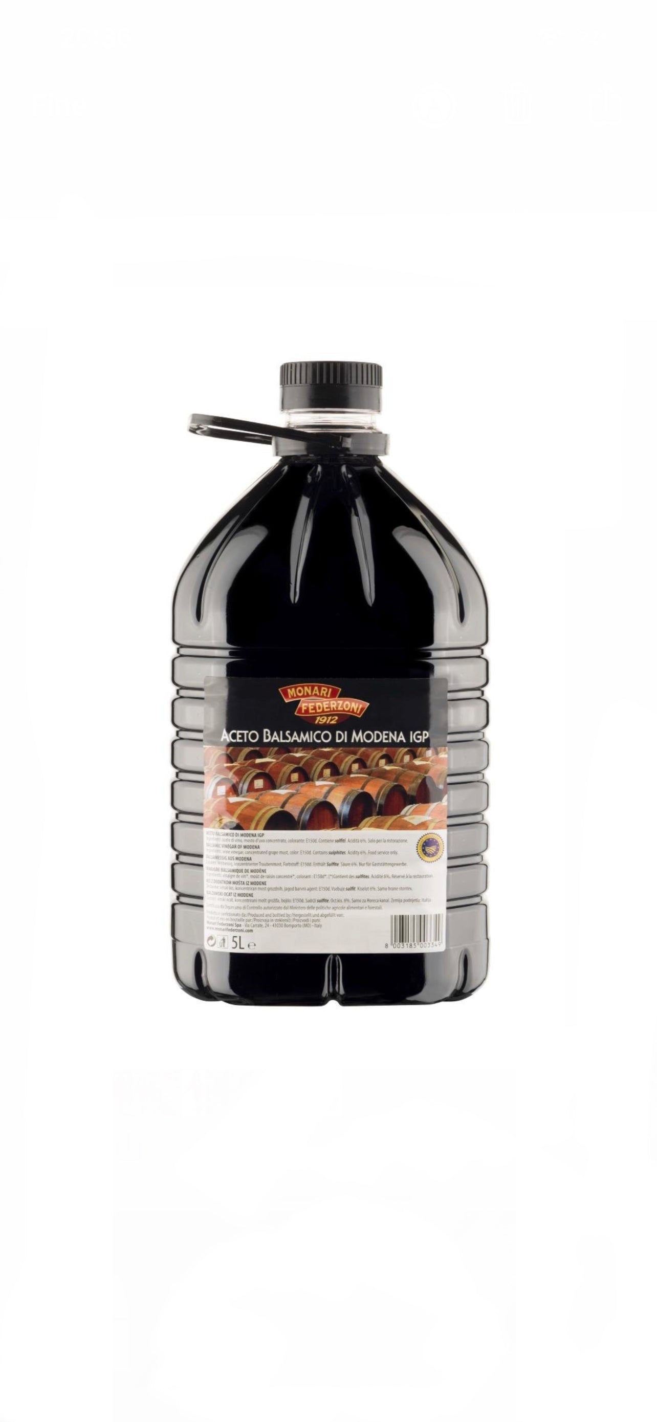 BALSAMICO-ESSIG AUS MODENA IGP LT. 5