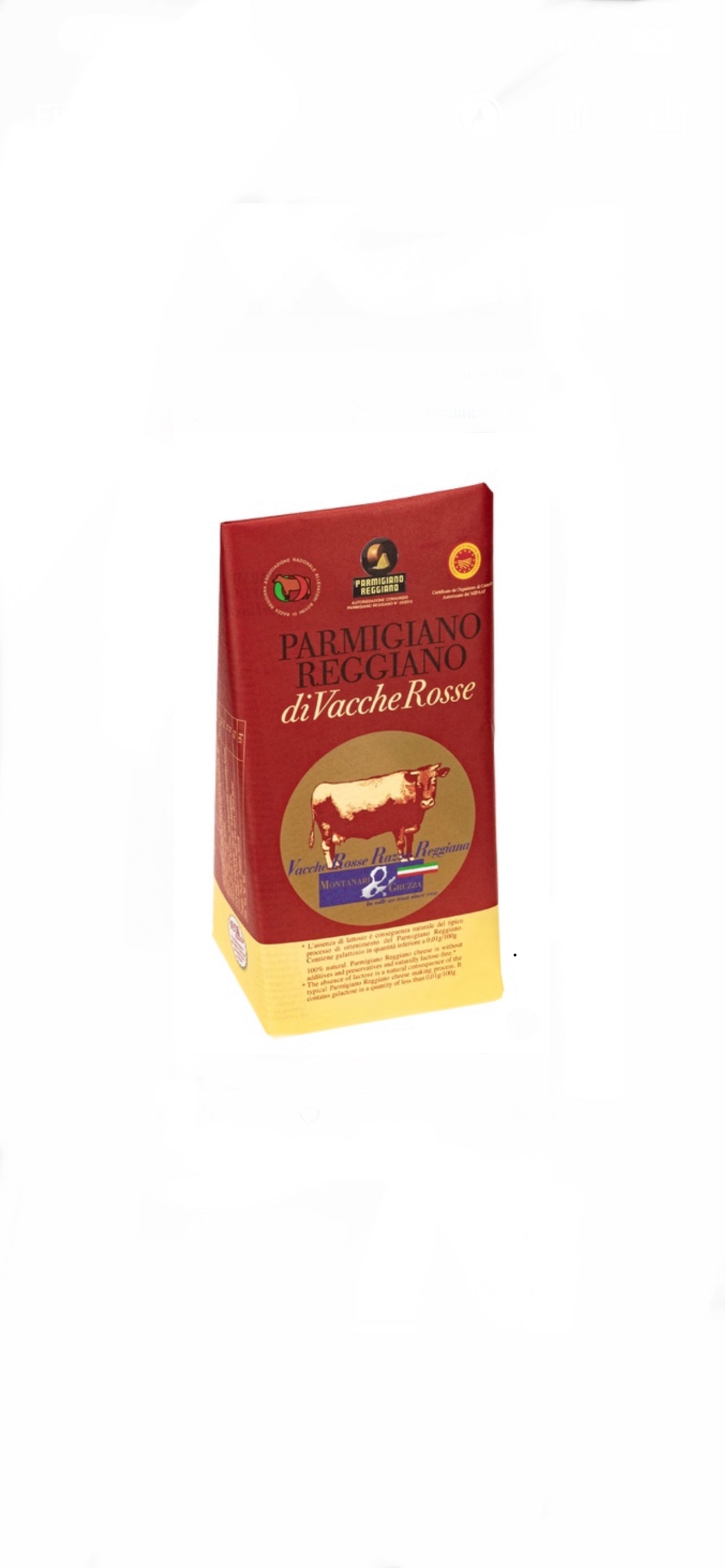 PARMIGIANO REGGIANO DOP RED COWS 2Kg